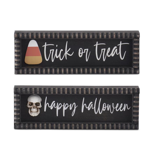 6 Inch Halloween Message Signs
