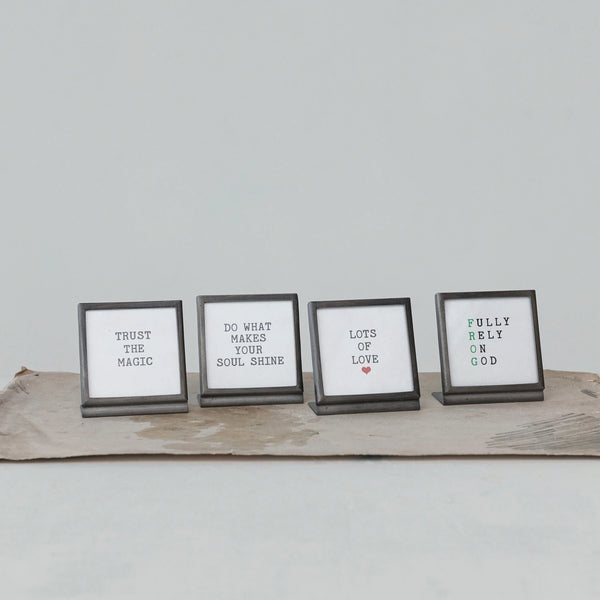 Metal & Glass Frame w/ Easel
