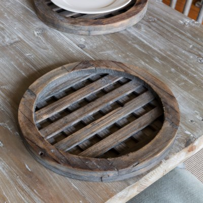 Round Lattice Charger - Staged Dwellings