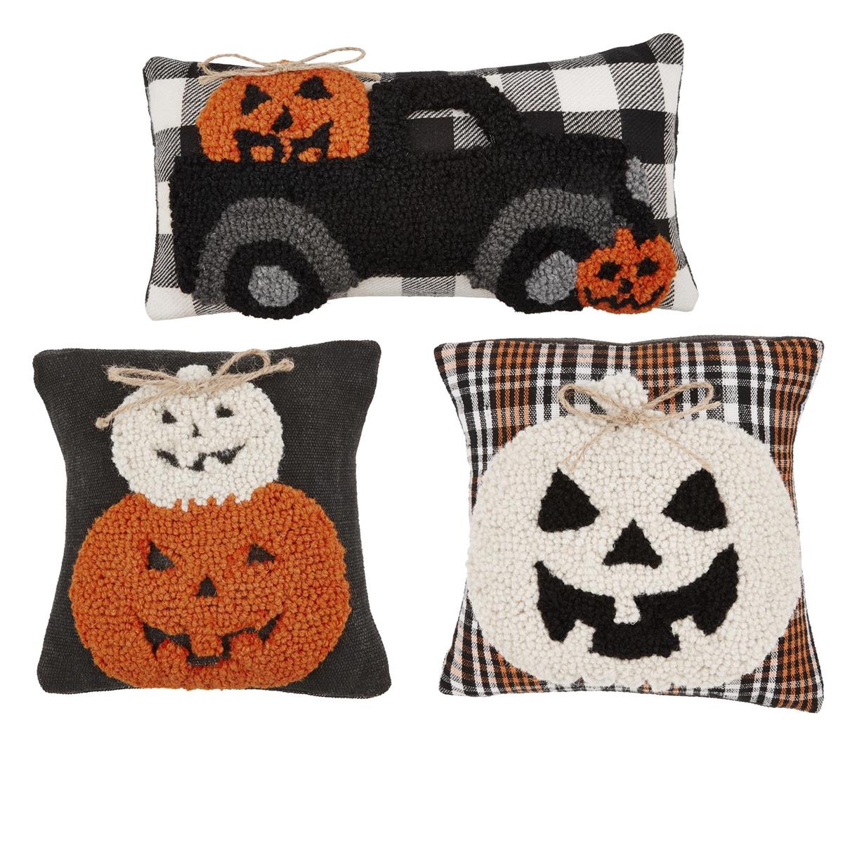 Halloween Hooked Mini Pillows