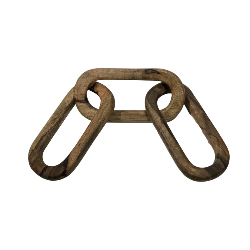 Mango Wood Chain Link Decor