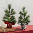 Buffalo Check Faux Pine Trees