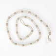 White and Tan Wood Beads