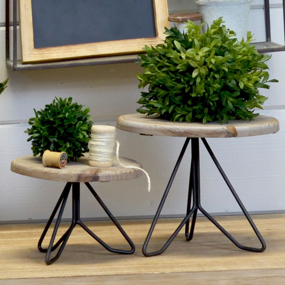 Wood & Metal Riser Set