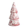 Red Toile Ceramic Tree