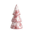 Red Toile Ceramic Tree