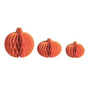 Paper Pumpkin Sitter Set/SET OF 3
