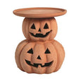 Terracotta Halloween Pillar Holder