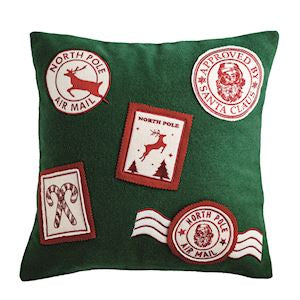 Dec 25/Stamps Holiday Pillow