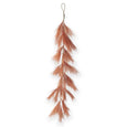 70 Inch LED Black/Orange Pampas Grass Garland w/Timer