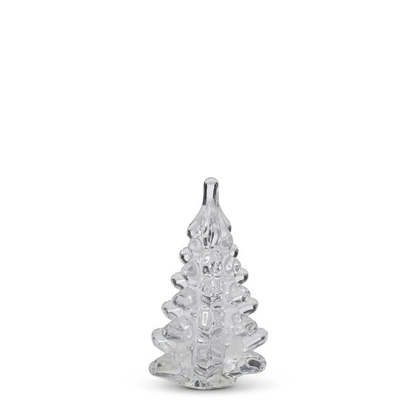 4.25 Inch Mini Clear Glass Tree