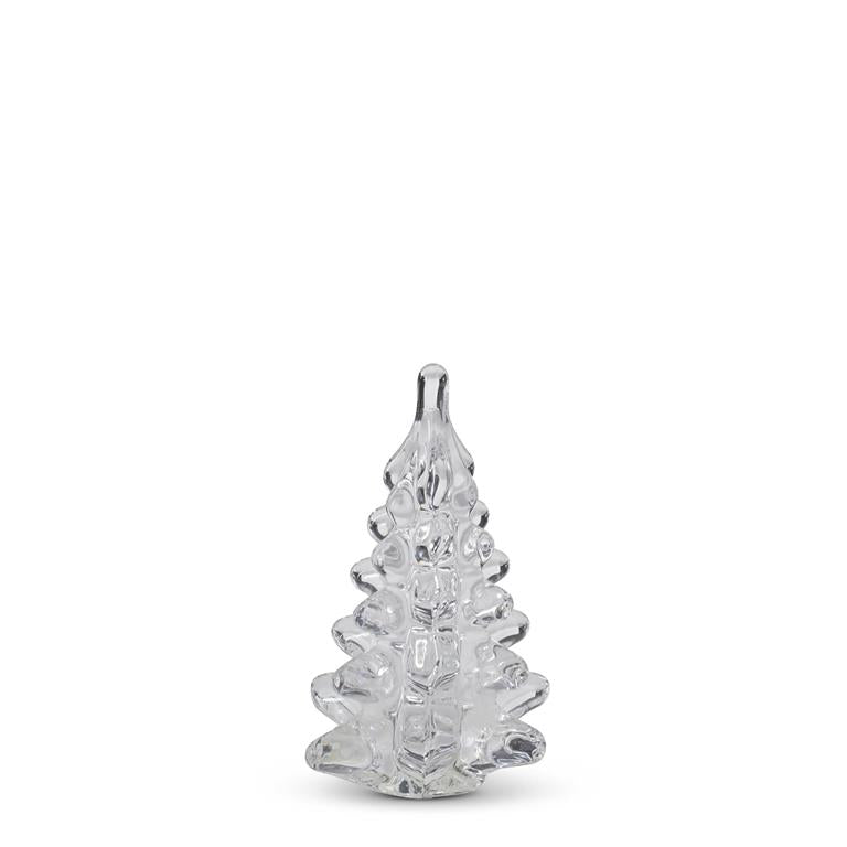 4.25 Inch Mini Clear Glass Tree