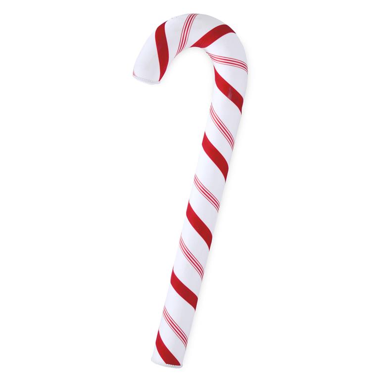 47.5 Inch Red & White Fabric Candy Cane