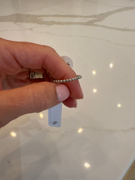 Beaded Silver Ring