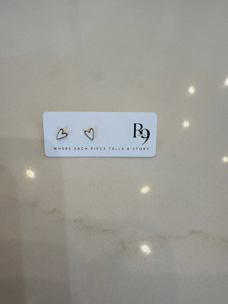 Heart Stud Earrings