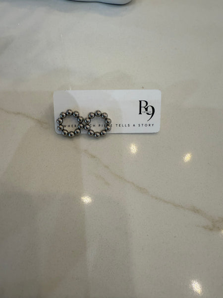 Stainless Steel Circle Ball Earring