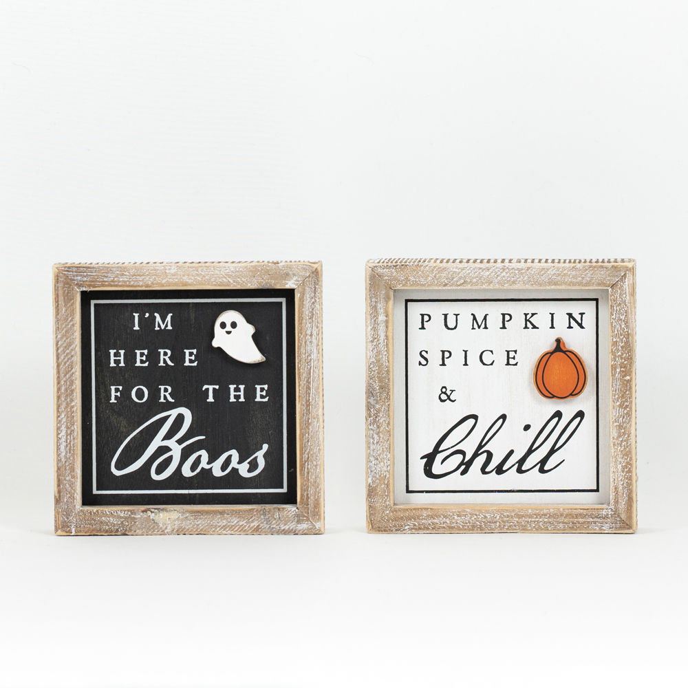 Boos/Chill Reversible Sign