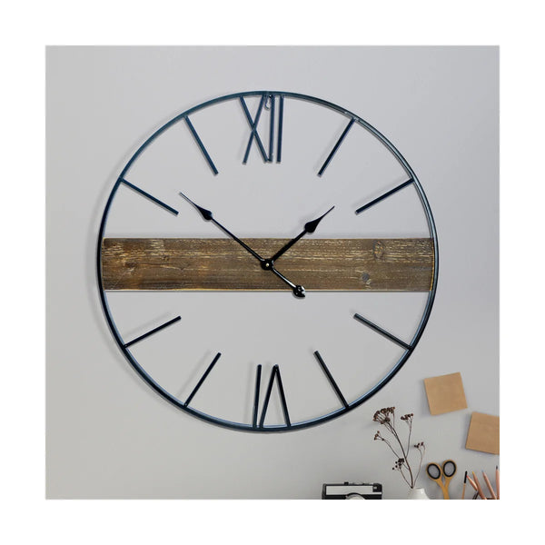 Metal Framed Wall Clock