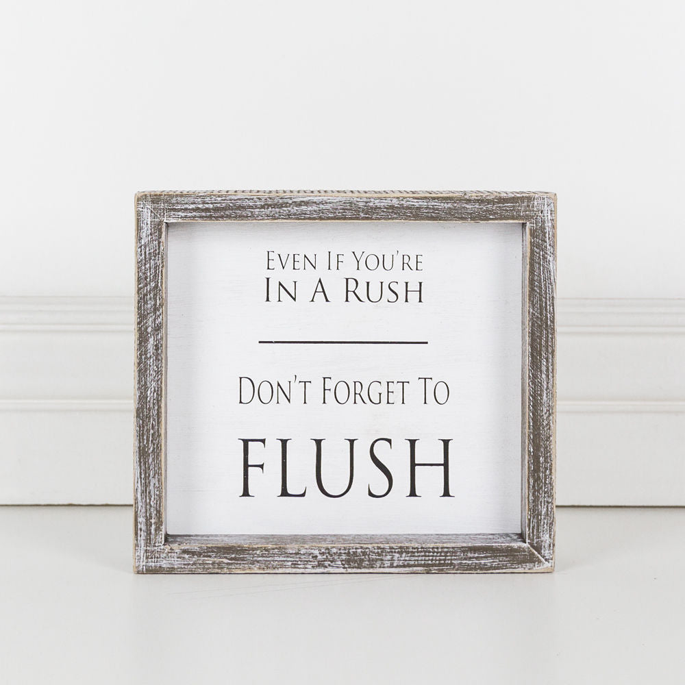 Don't Forget To Flush Sign