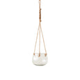 Glass Hanging Vase With Jute Rope