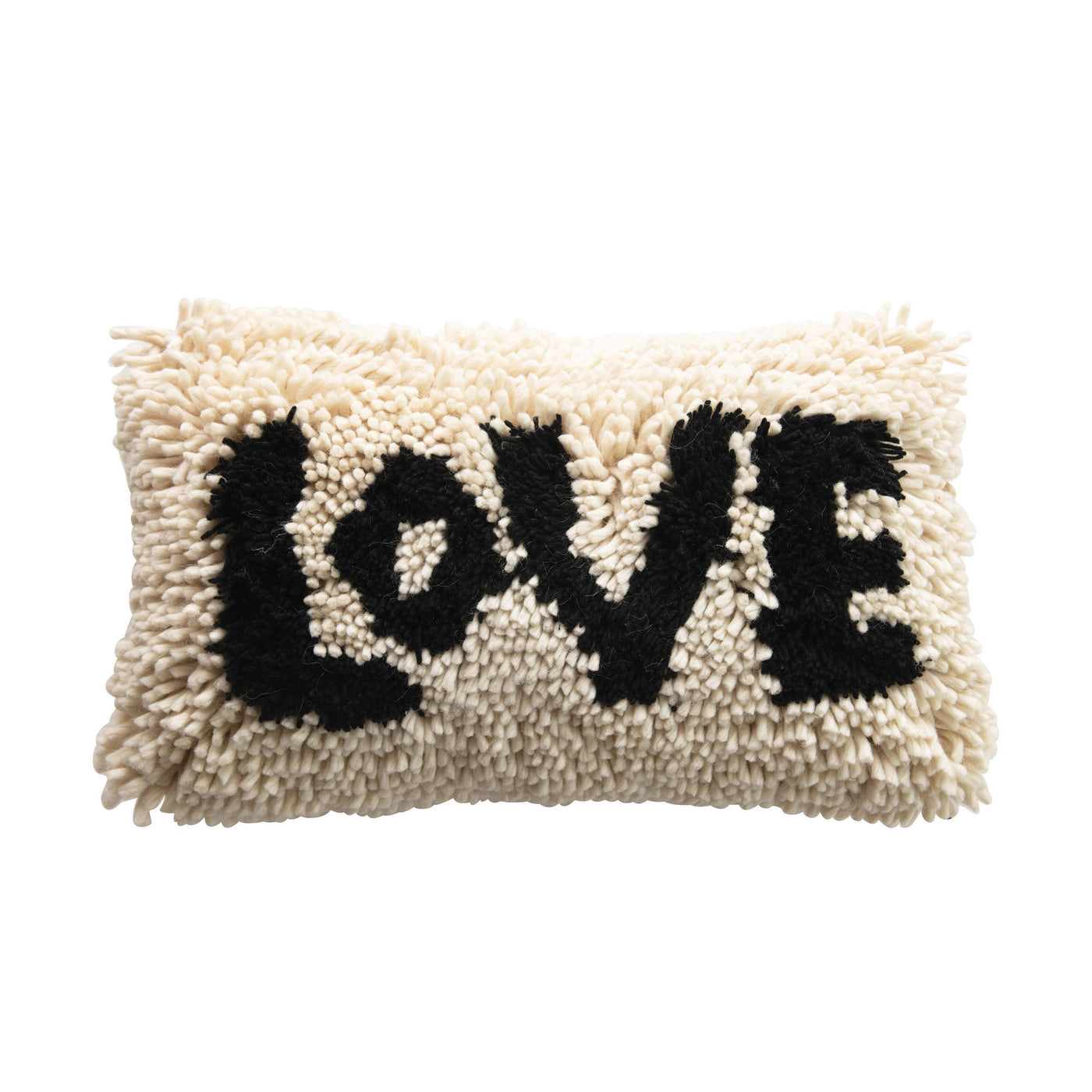 Shaggy Wool LOVE Pillow
