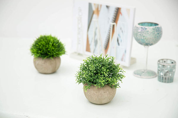 Faux Benn Grass Pot