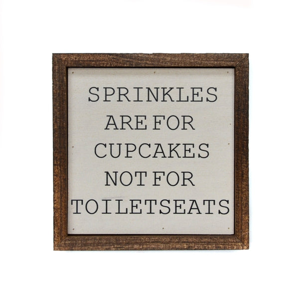 Sprinkles Bathroom Sign