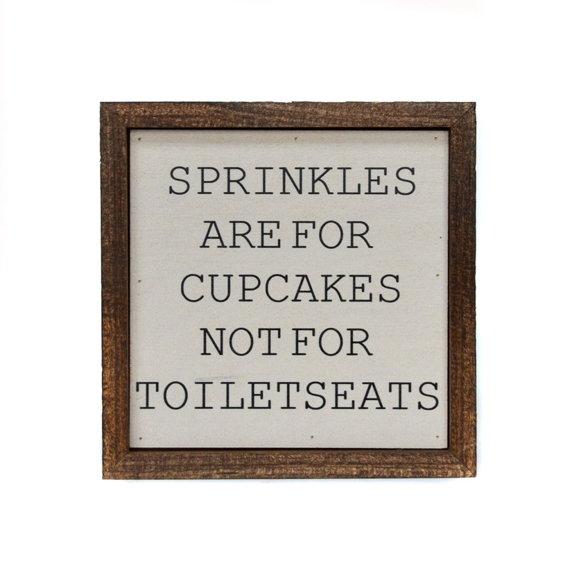 Sprinkles Bathroom Sign